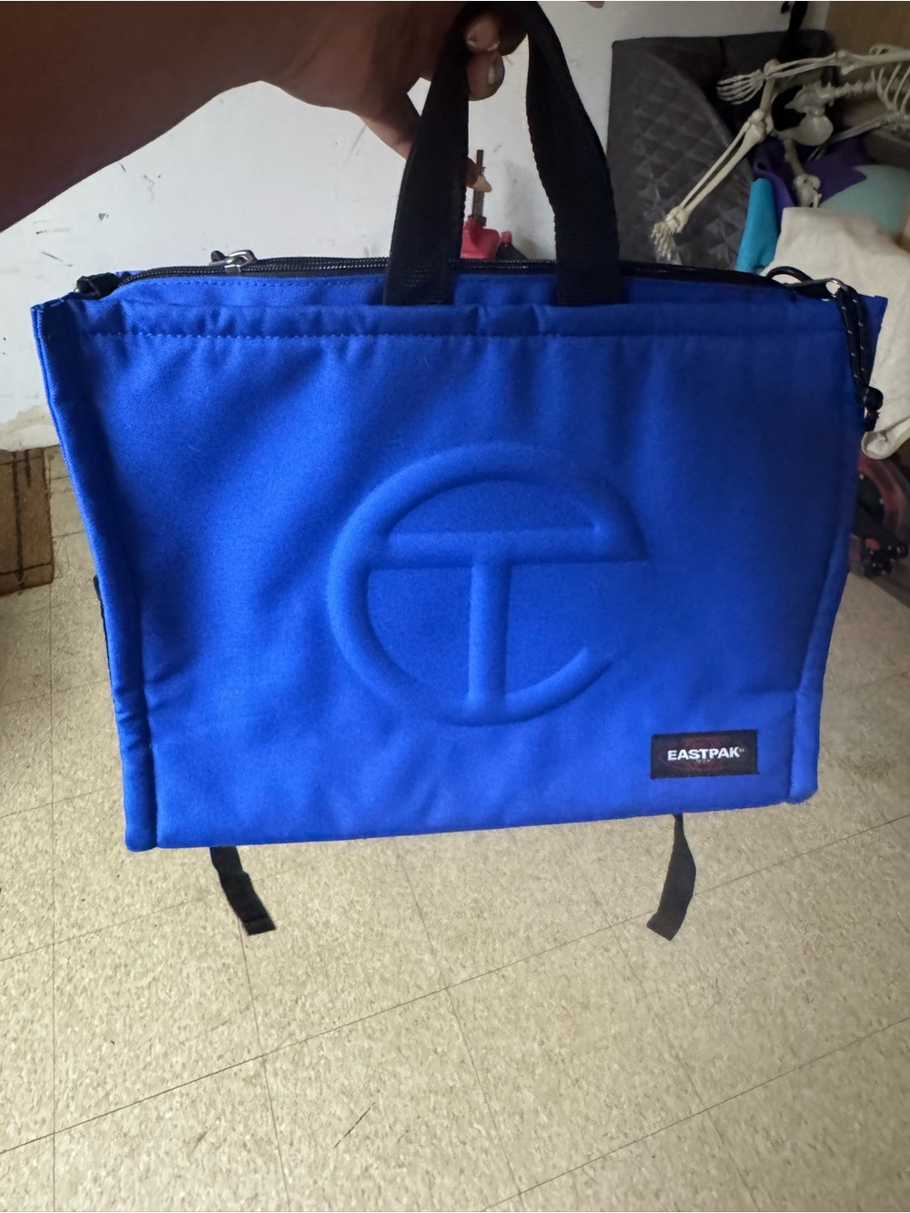 Eastpak Men’s Blue Laptop Tote with Embossed Logo